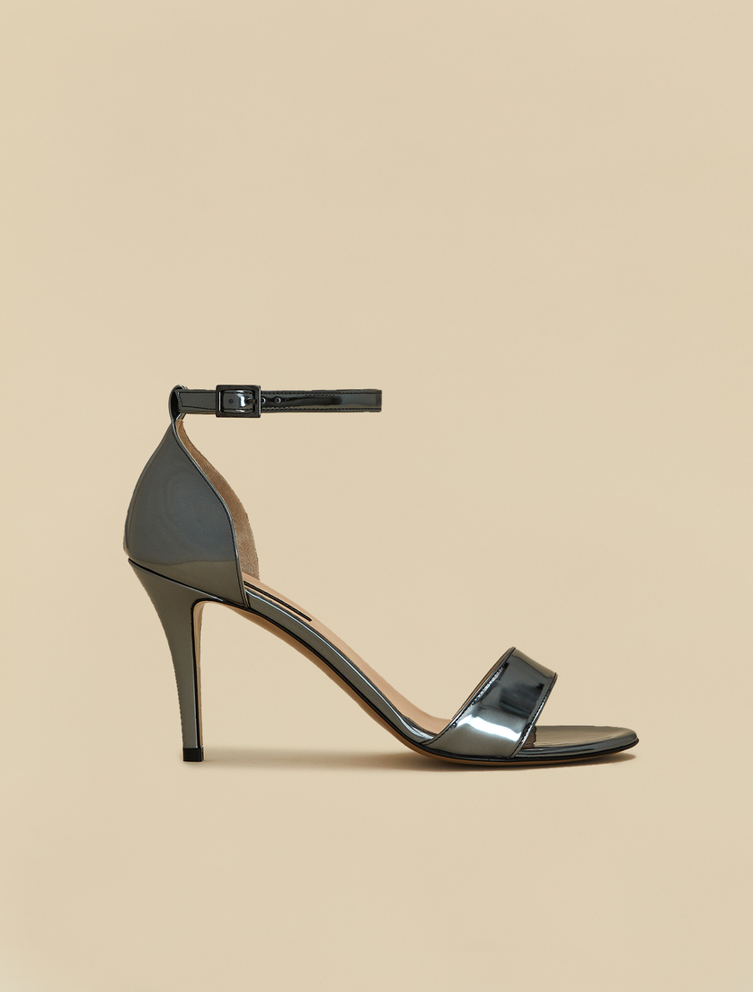 Metallic sandals - Medium grey - Marina Rinaldi