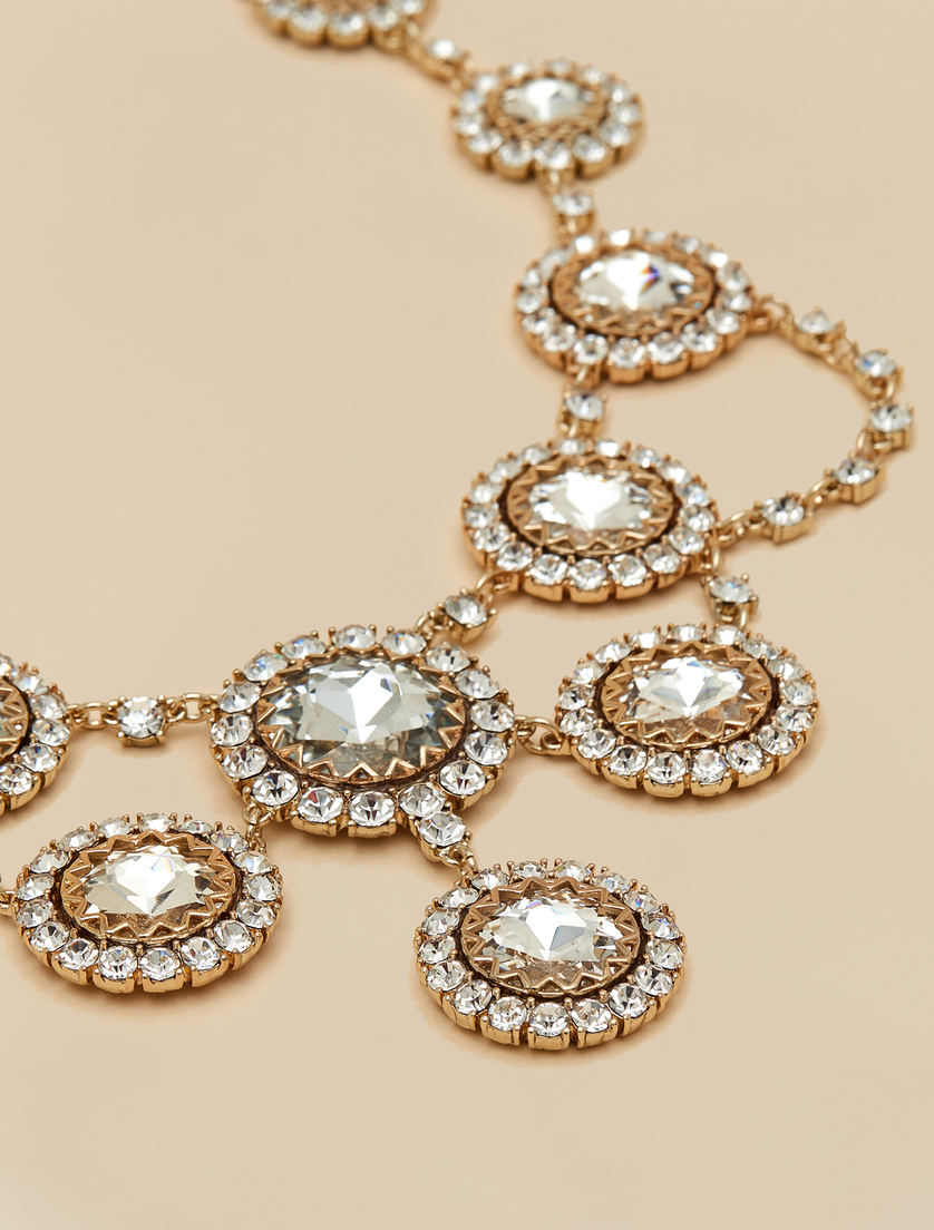 Halskette mit Strass - Weiß - Marina Rinaldi - 2