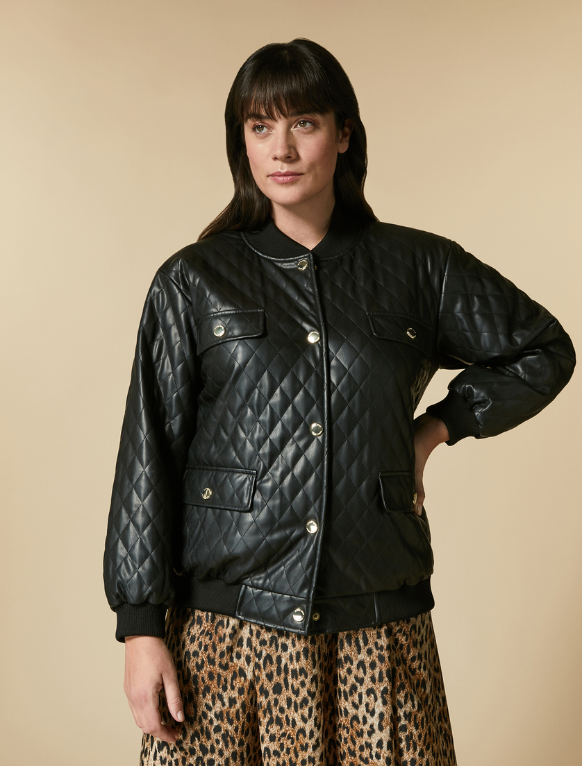 Gesteppte Bomberjacke - Schwarz - Marina Rinaldi