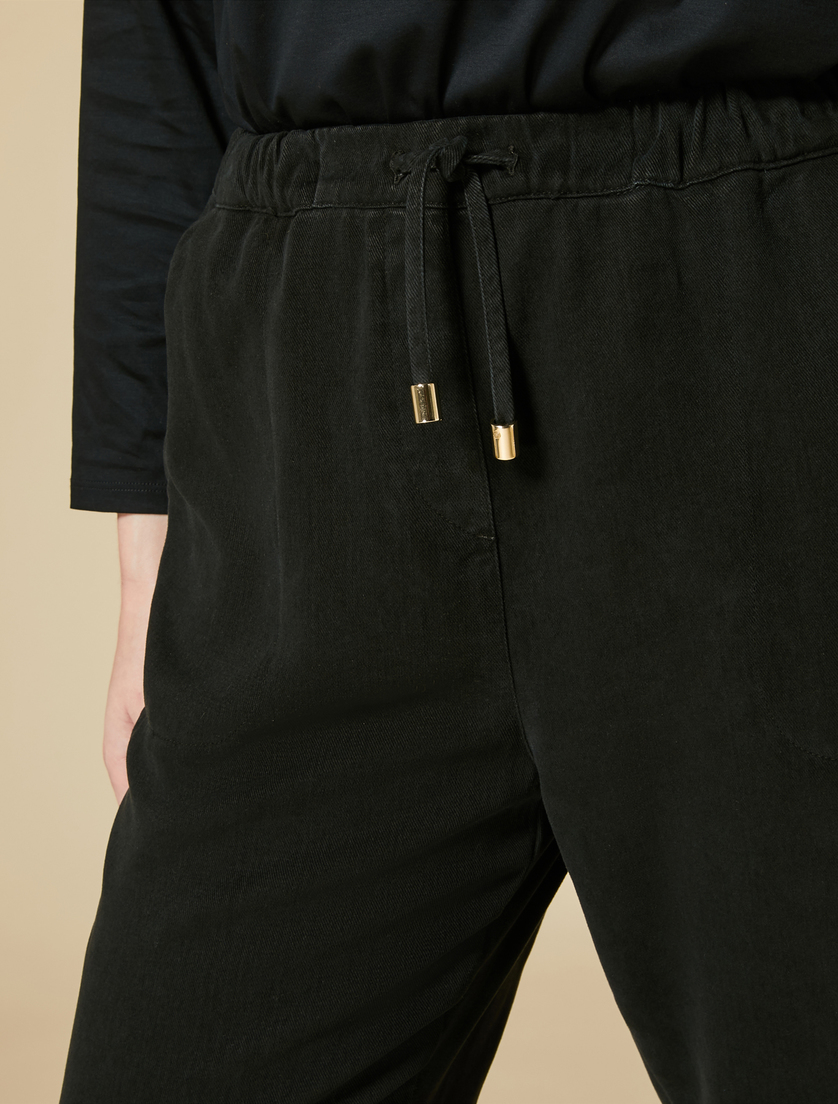 Twill joggers - Black - Marina Rinaldi - 3
