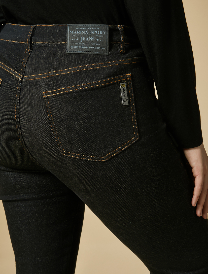 Slim-Hose aus Denim-Stretch - Schwarz - Marina Rinaldi - 3