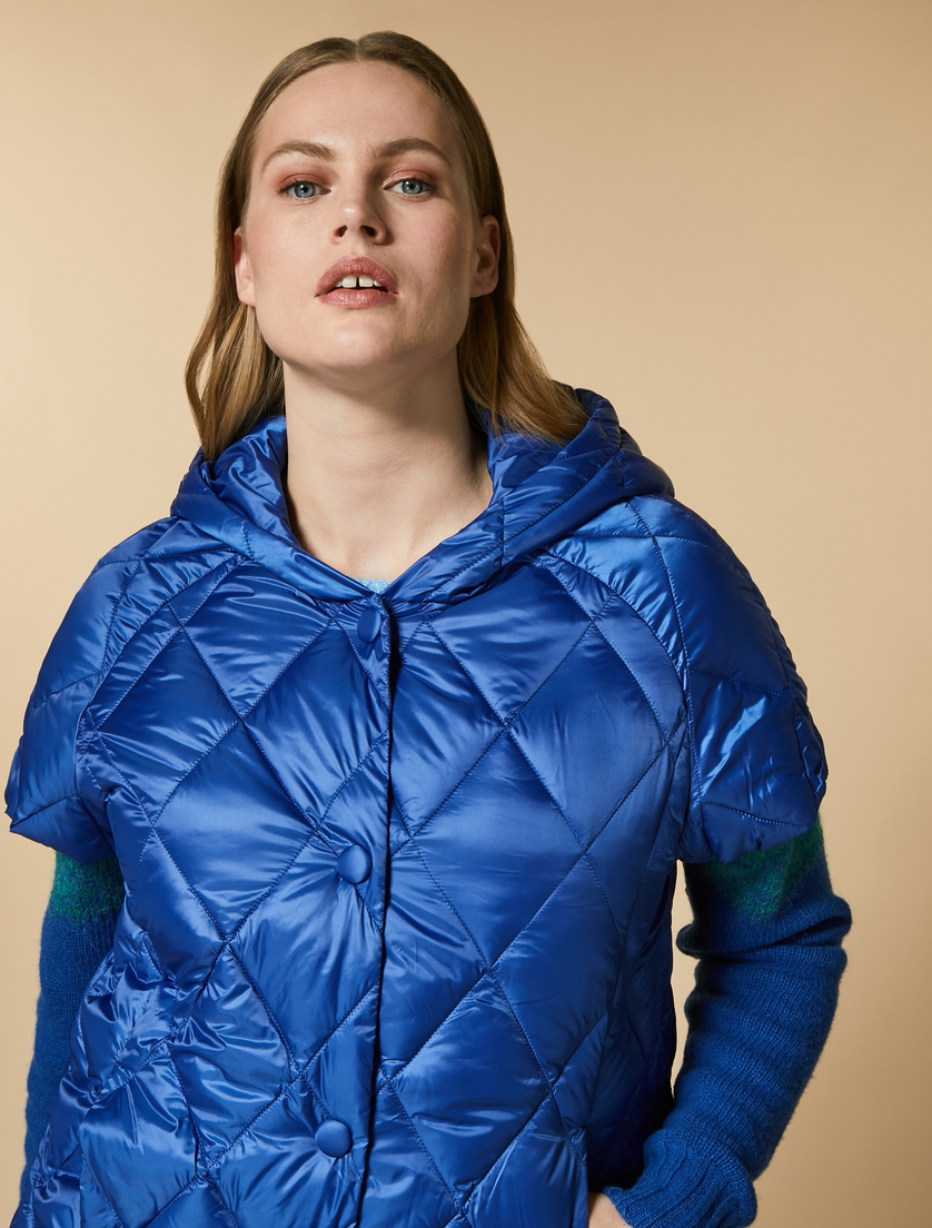 Water-repellent padded gilet - China blue - Marina Rinaldi - 2