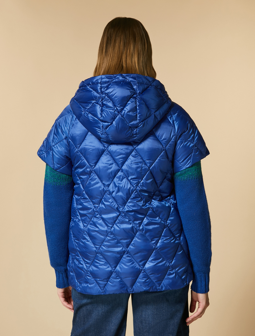 Water-repellent padded gilet - China blue - Marina Rinaldi - 3