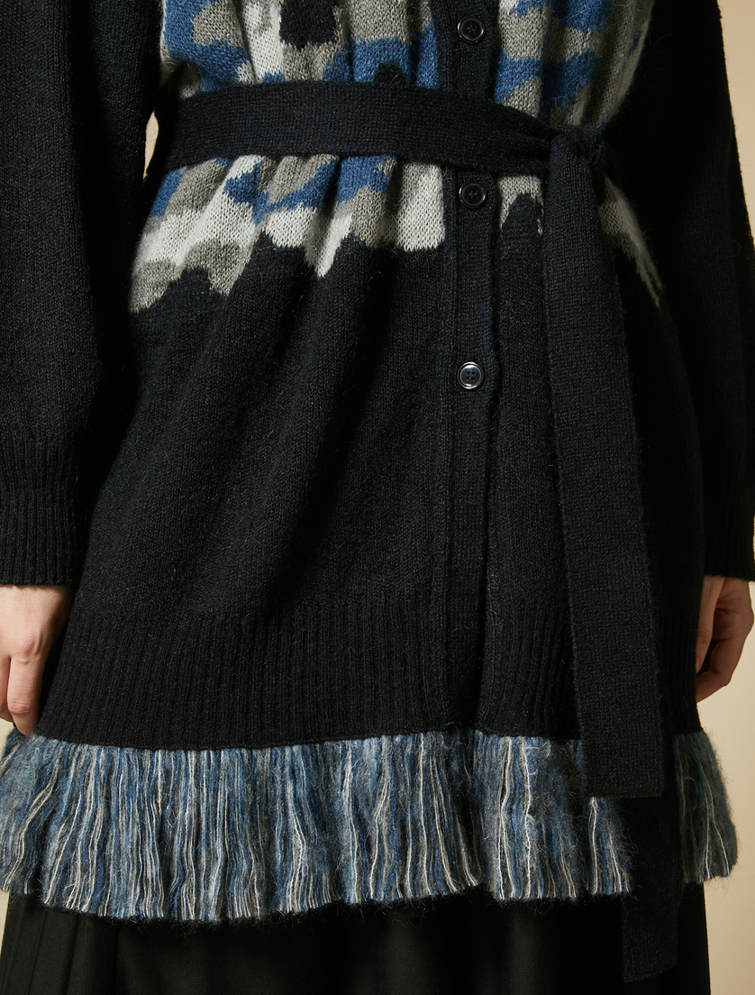 Cardigan aus Mohairmix - Dunkelblau - Marina Rinaldi - 2