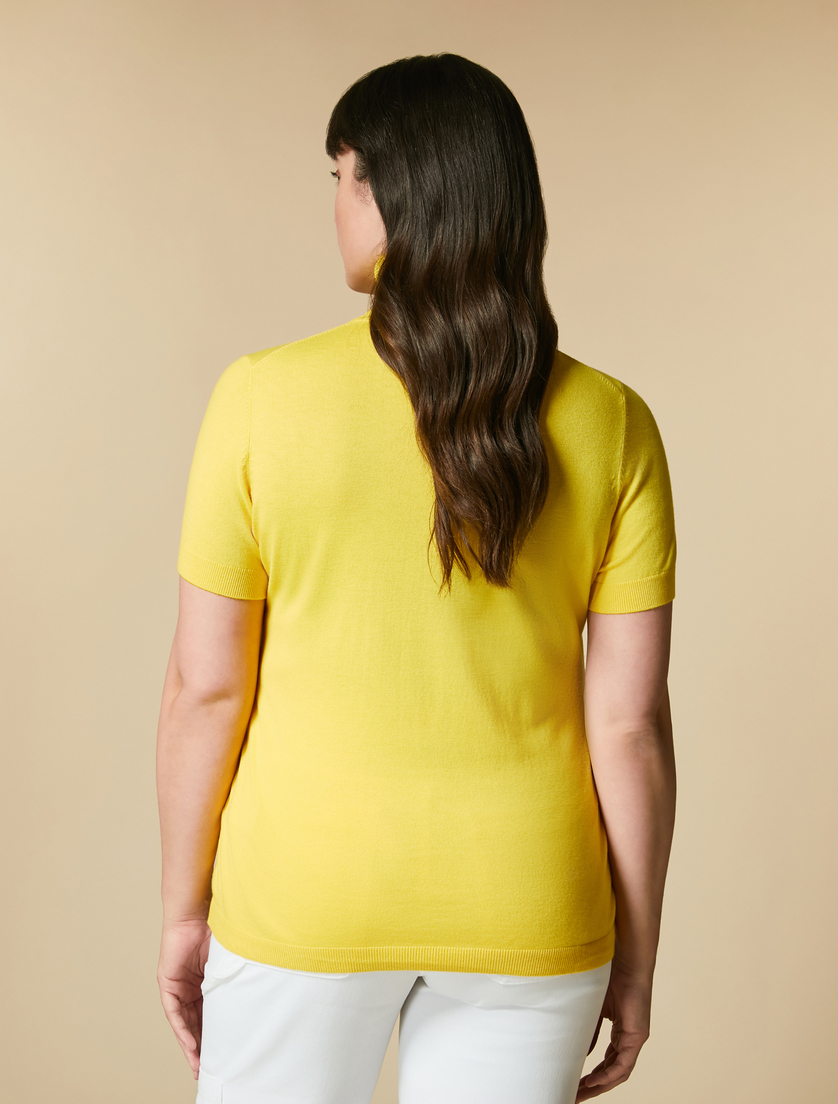 Pullover aus Viskosegarn - Gelb - Marina Rinaldi - 3