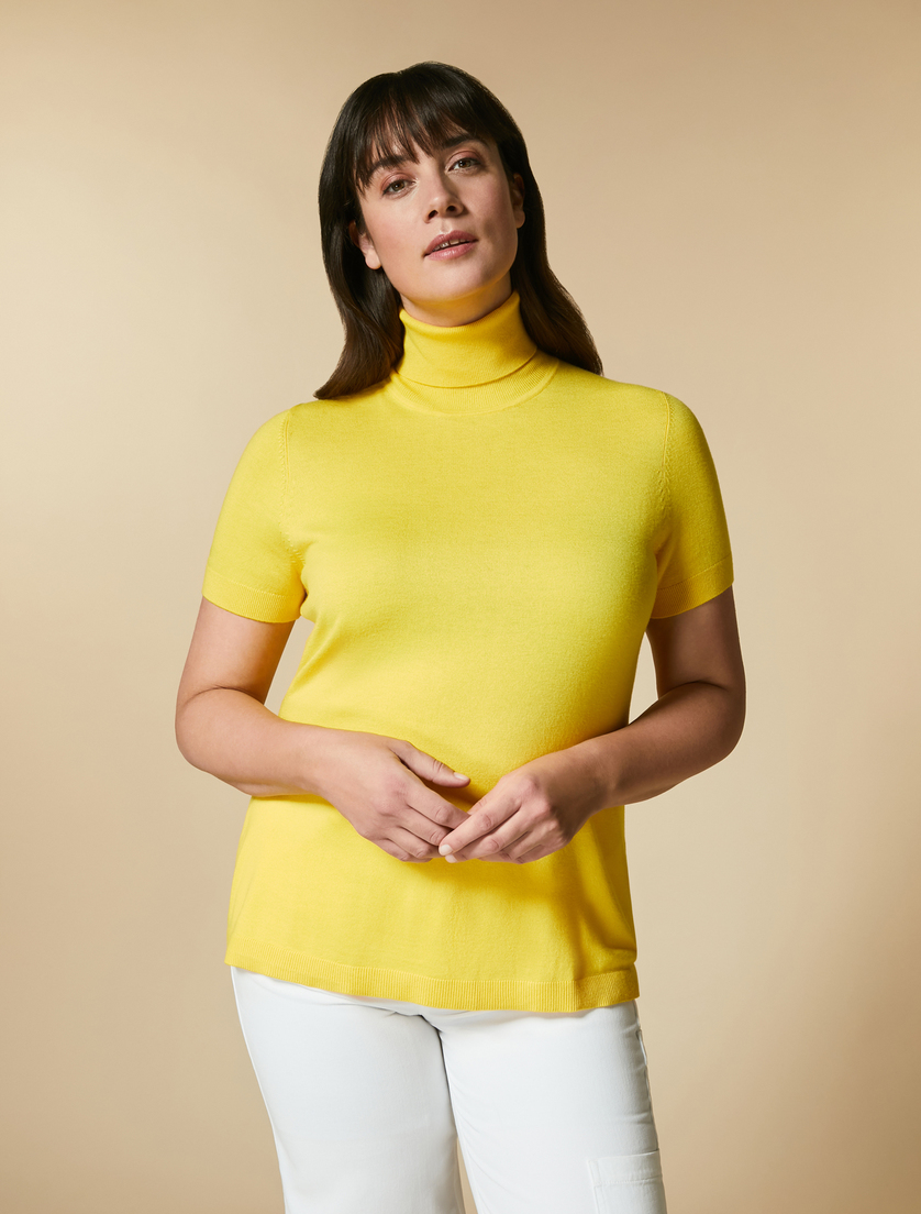 Pullover aus Viskosegarn - Gelb - Marina Rinaldi