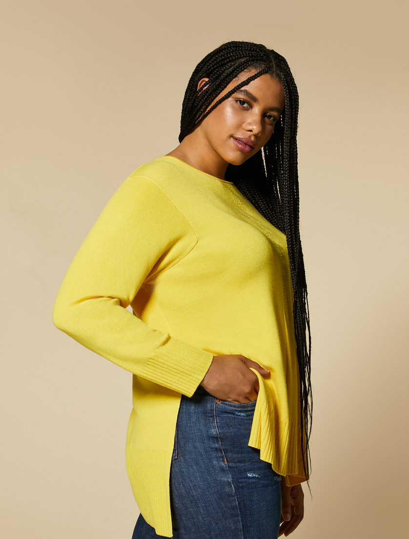 Viscose yarn sweater - Yellow - Marina Rinaldi - 2
