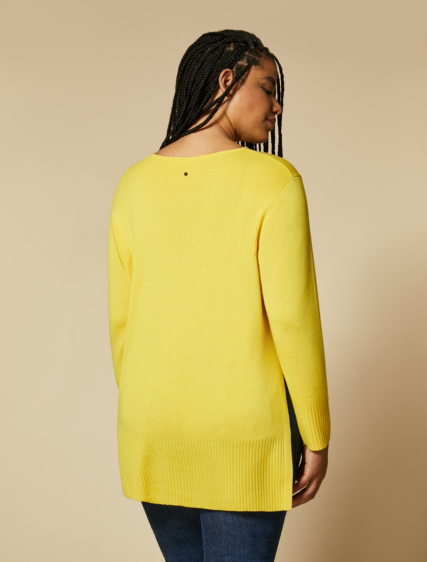 Viscose yarn sweater - Yellow - Marina Rinaldi - 3
