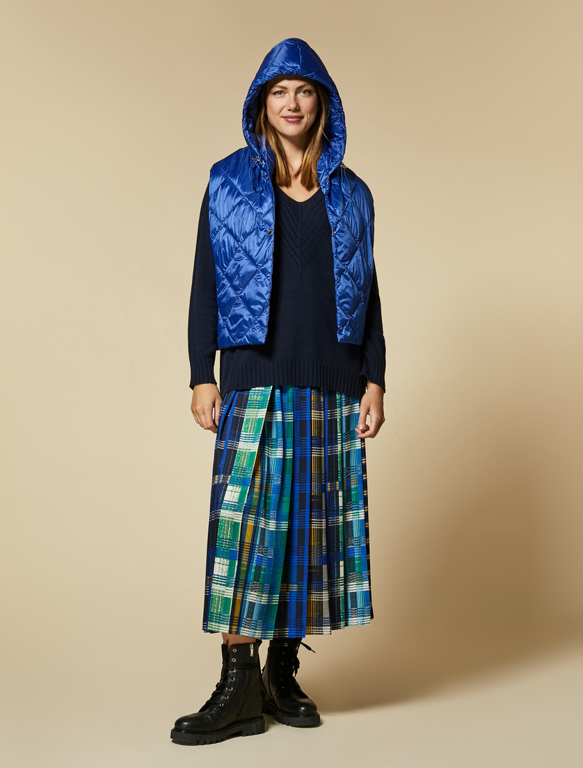 Cashmere-blend sweater - Dark navy - Marina Rinaldi - 4