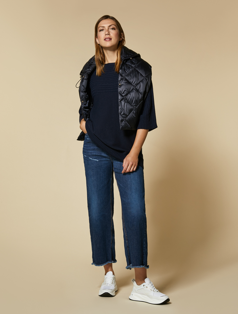Pullover aus Kaschmirmischung - Dunkelblau - Marina Rinaldi - 4