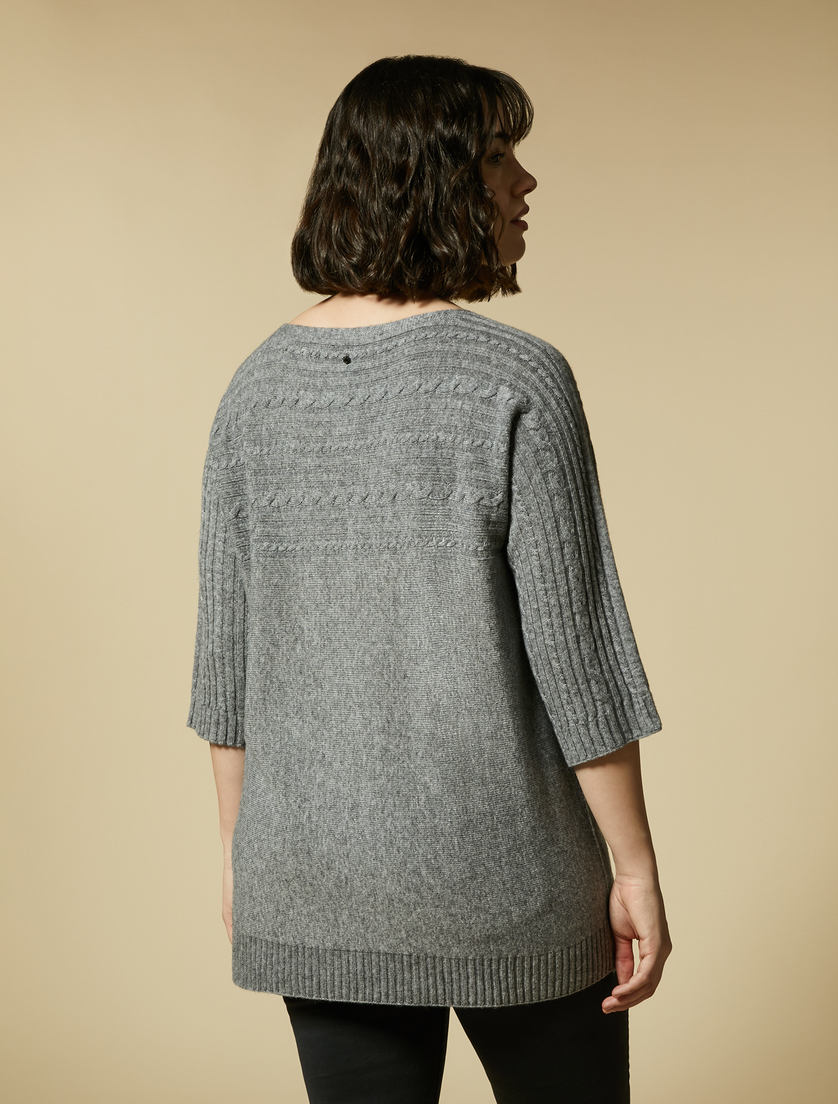 Pullover aus Kaschmirmischung - Grau - Marina Rinaldi - 3