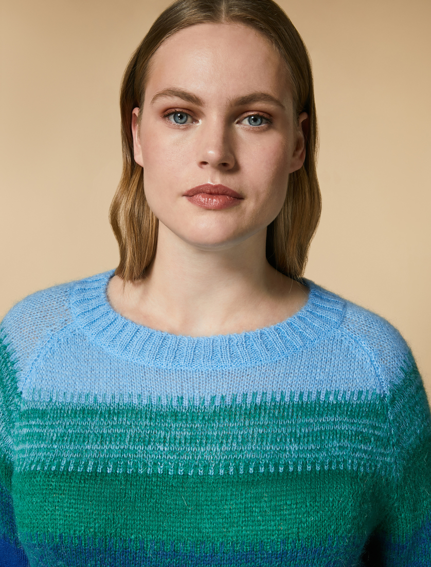 Pullover aus Mohair und Kaschmir - Blau - Marina Rinaldi - 2