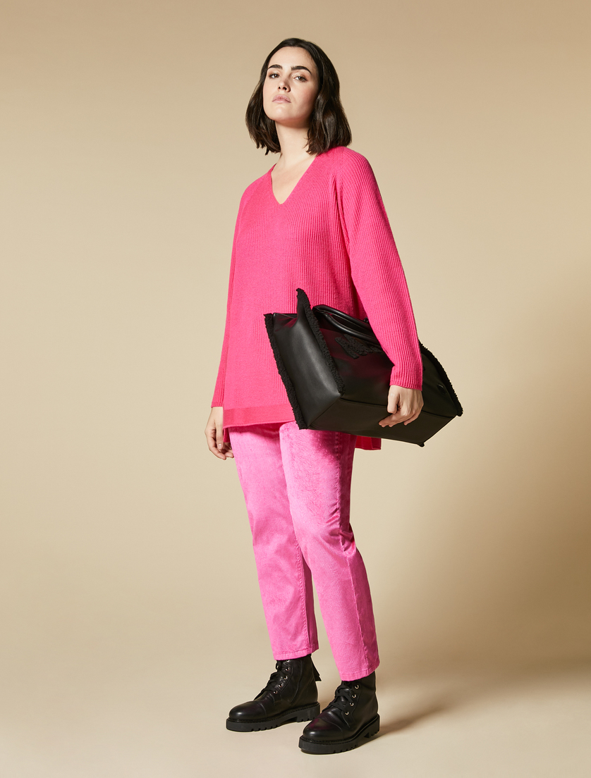 Pullover aus Wollgemisch - Fuchsia - Marina Rinaldi - 4