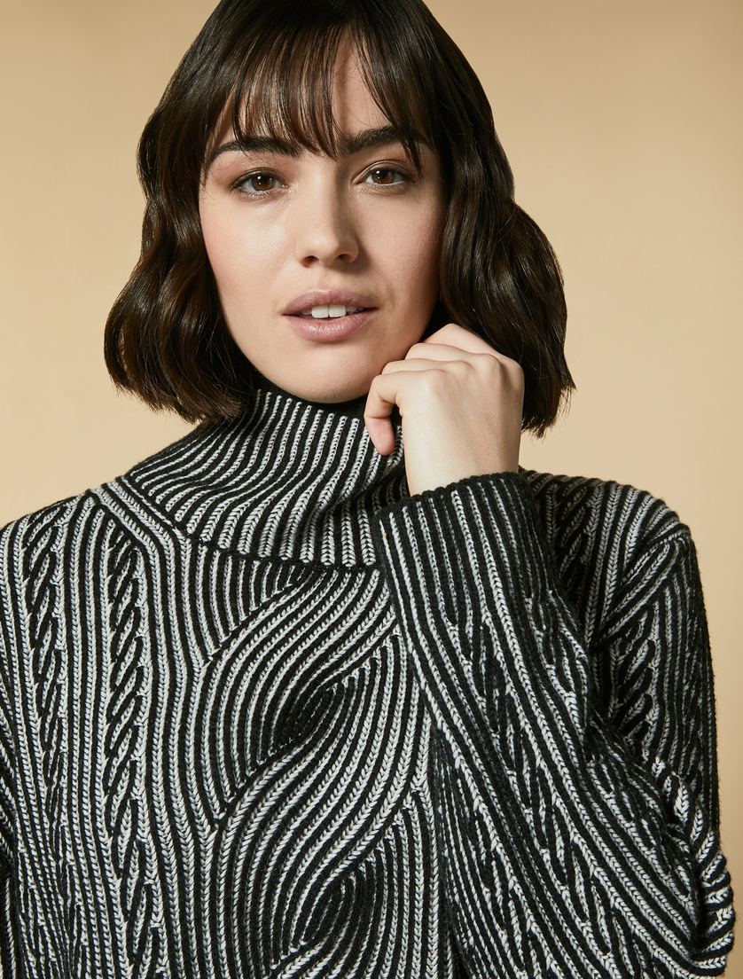 Cashmere-blend sweater - Black - Marina Rinaldi - 2