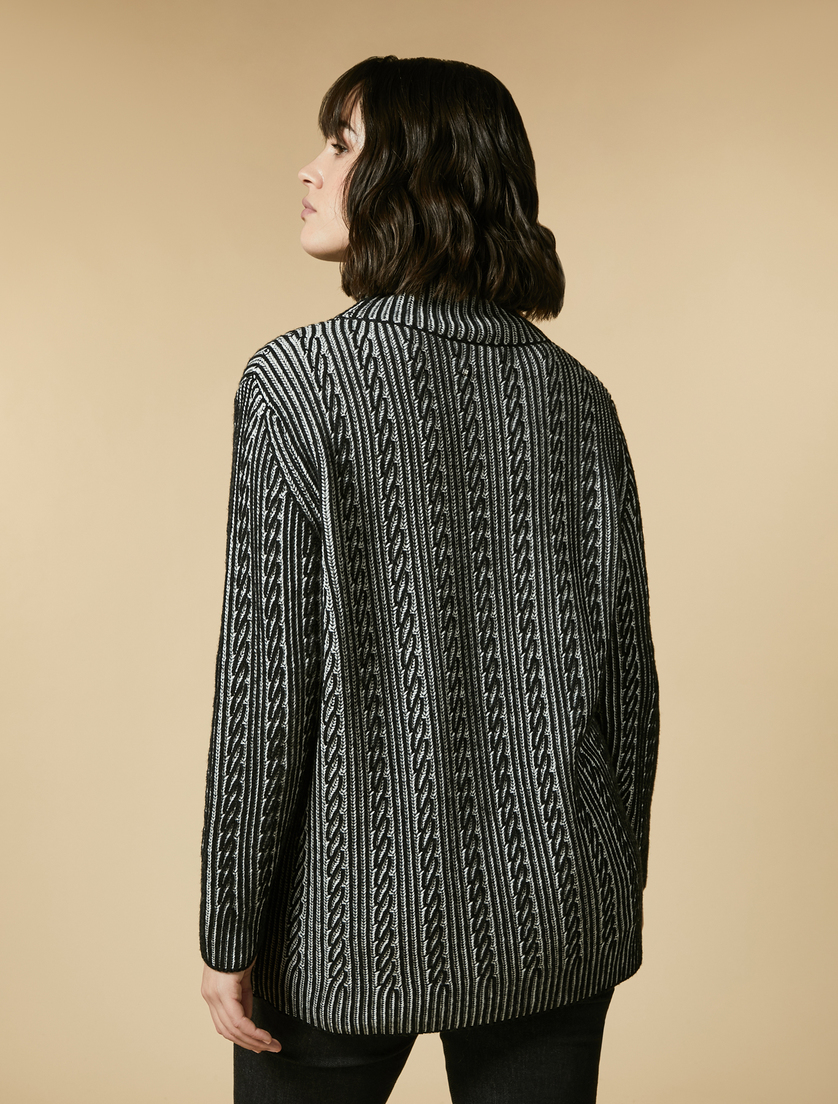 Cashmere-blend sweater - Black - Marina Rinaldi - 3