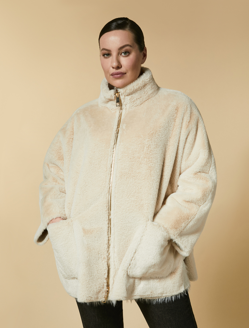 Reversible cape - White - Marina Rinaldi - 4
