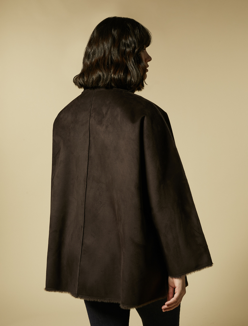 Reversible cape - Brown - Marina Rinaldi - 4