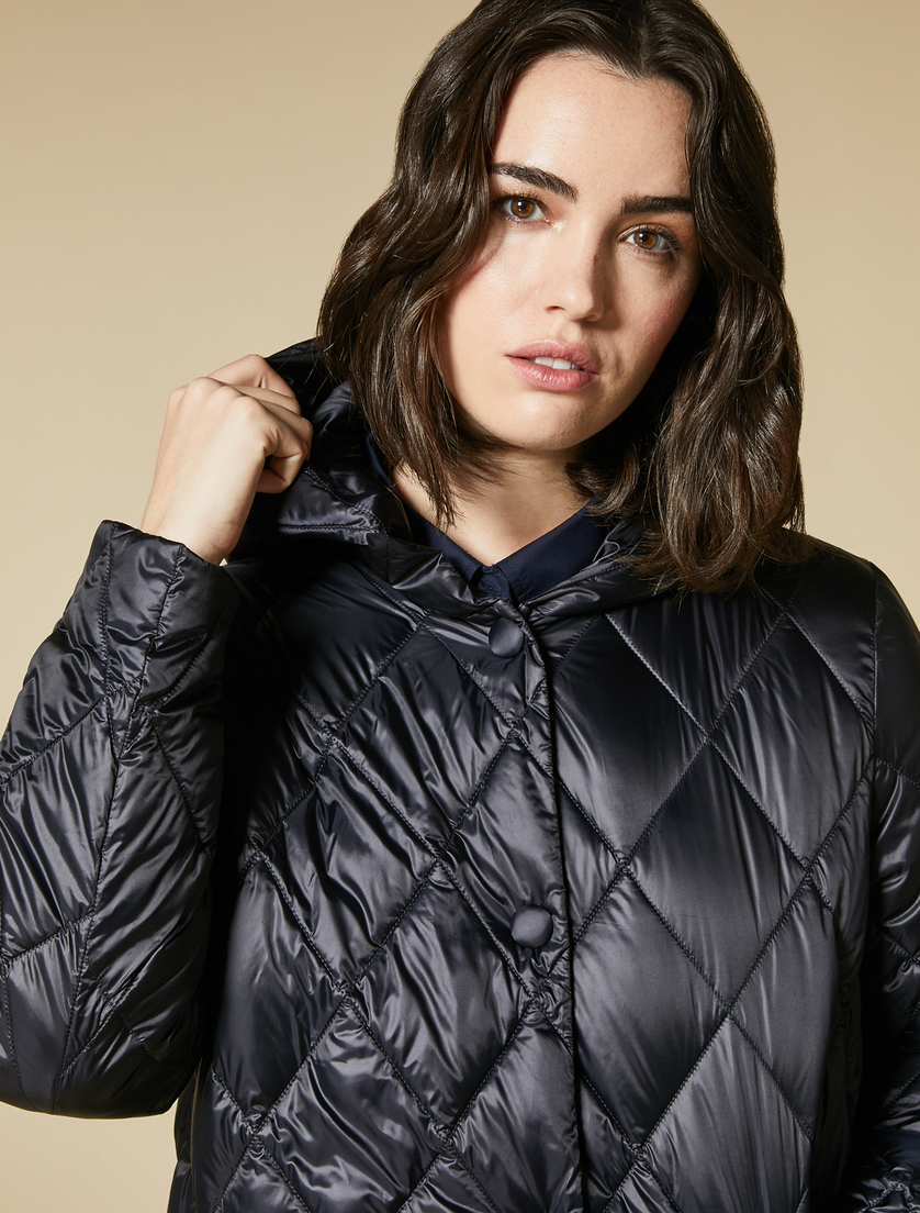 Water-repellent padded jacket - Dark navy - Marina Rinaldi - 2