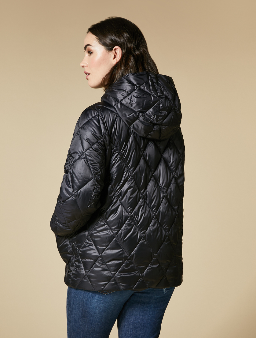 Water-repellent padded jacket - Dark navy - Marina Rinaldi - 3