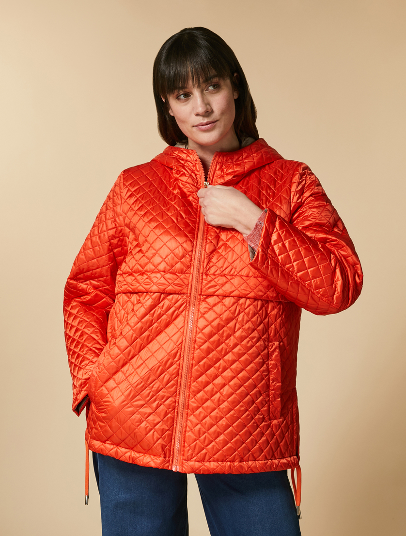 Iridescent padded jacket - Red - Marina Rinaldi