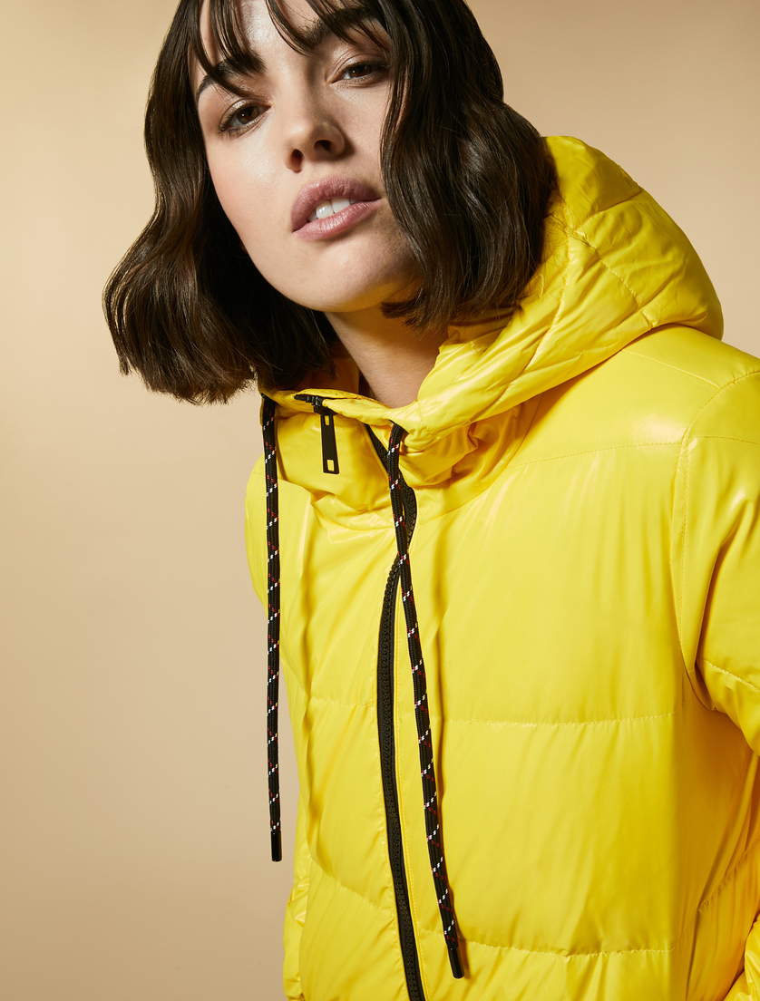 Wasserabweisende glänzende Daunenjacke - Gelb - Marina Rinaldi - 2