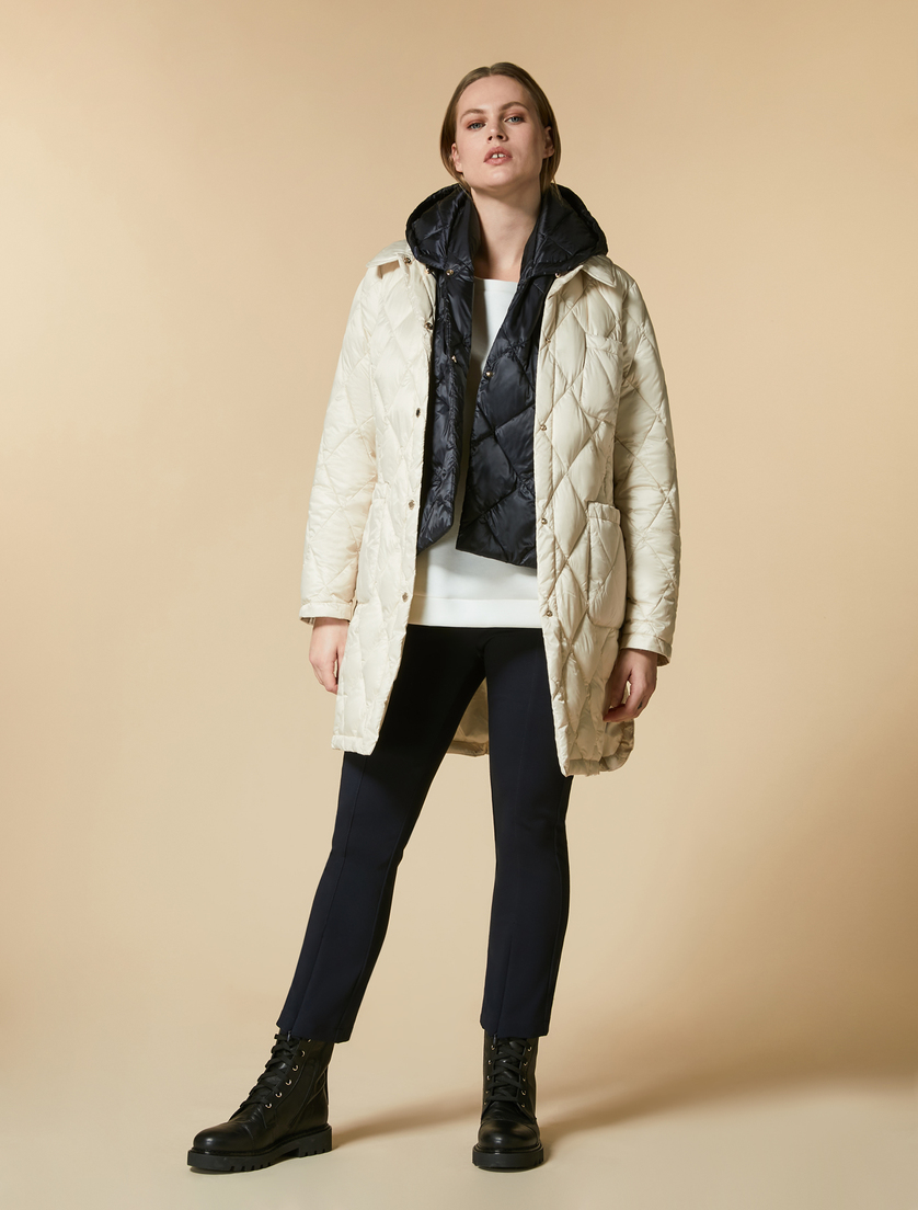 Water-repellent down jacket - Dark beige - Marina Rinaldi - 4