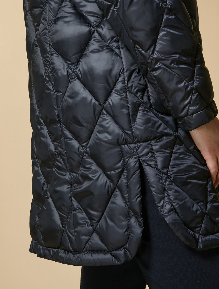 Water-repellent down jacket - Dark navy - Marina Rinaldi - 3