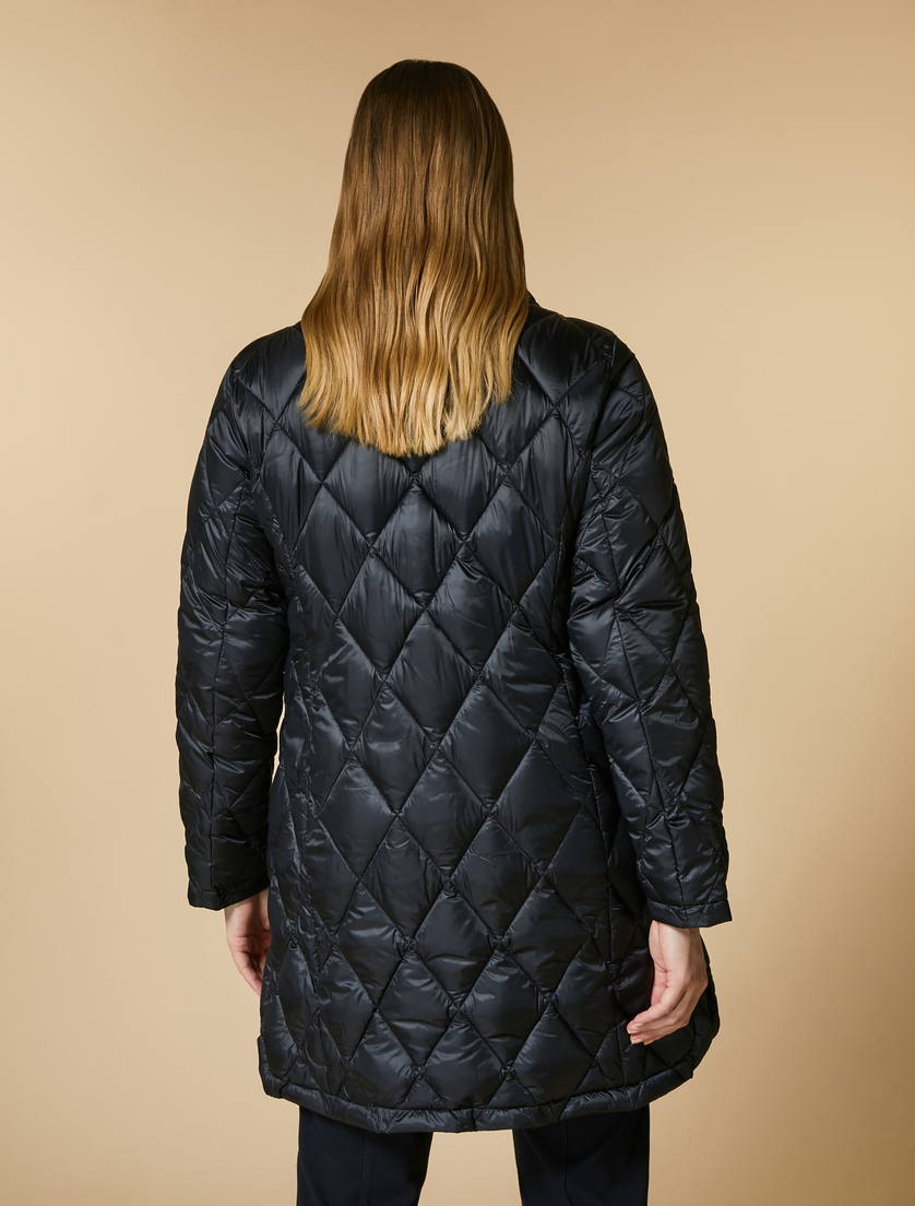 Water-repellent down jacket - Dark navy - Marina Rinaldi - 4