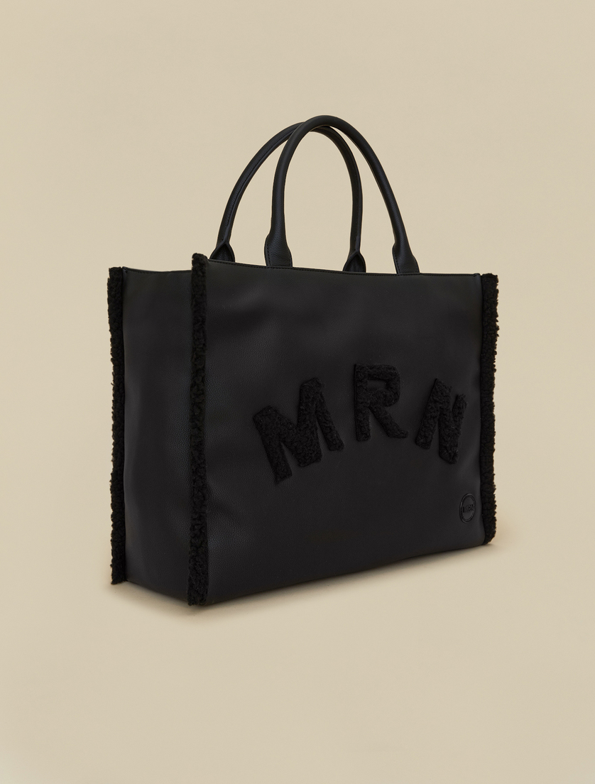 Shopper-Tasche mit Logo - Schwarz - Marina Rinaldi - 3