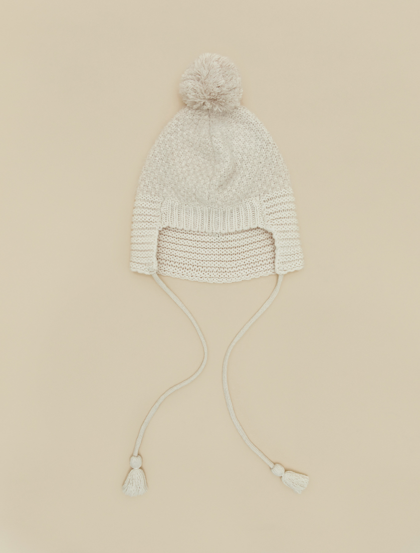 Wool-blend beanie hat - Colonial - Marina Rinaldi