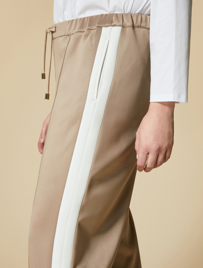 Lightweight scuba trousers - Camel - Marina Rinaldi - 3
