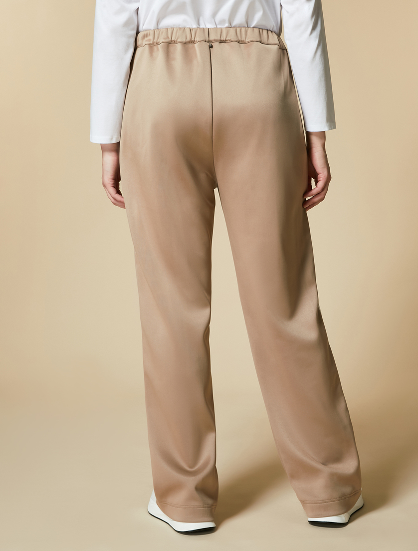 Lightweight scuba trousers - Camel - Marina Rinaldi - 4