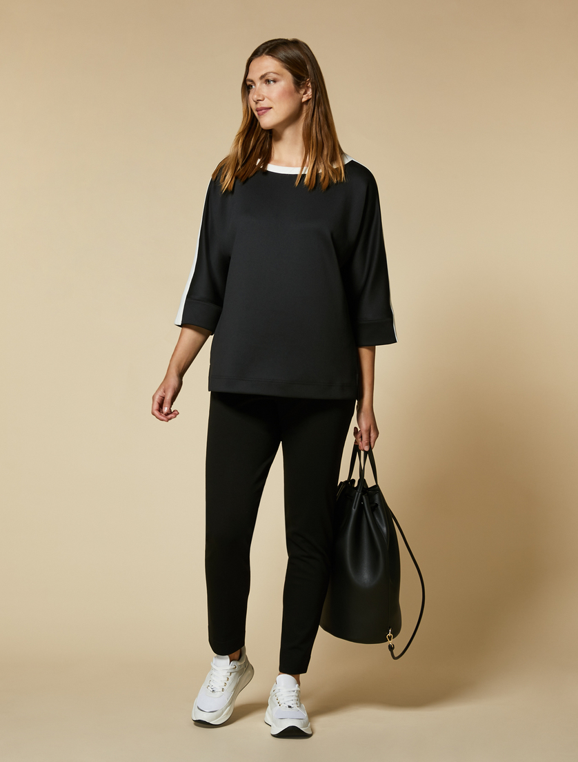 Jersey leggings - Black - Marina Rinaldi - 5