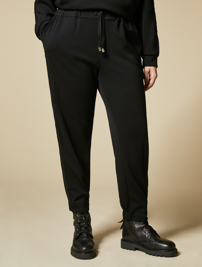 Jersey trousers - Black - Marina Rinaldi - 2