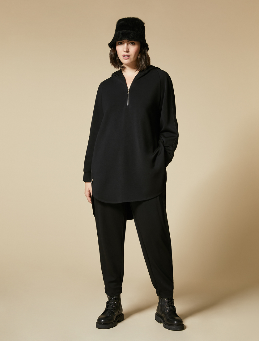 Jersey trousers - Black - Marina Rinaldi - 5
