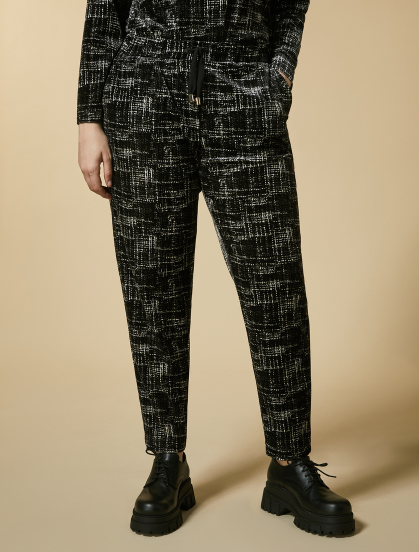 Velvet jersey trousers - Colonial - Marina Rinaldi - 2