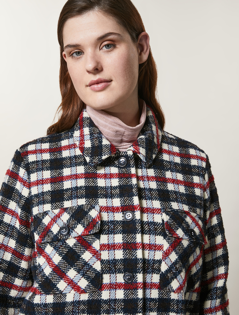 Jacke mit Karomuster - Weiß - Marina Rinaldi - 2