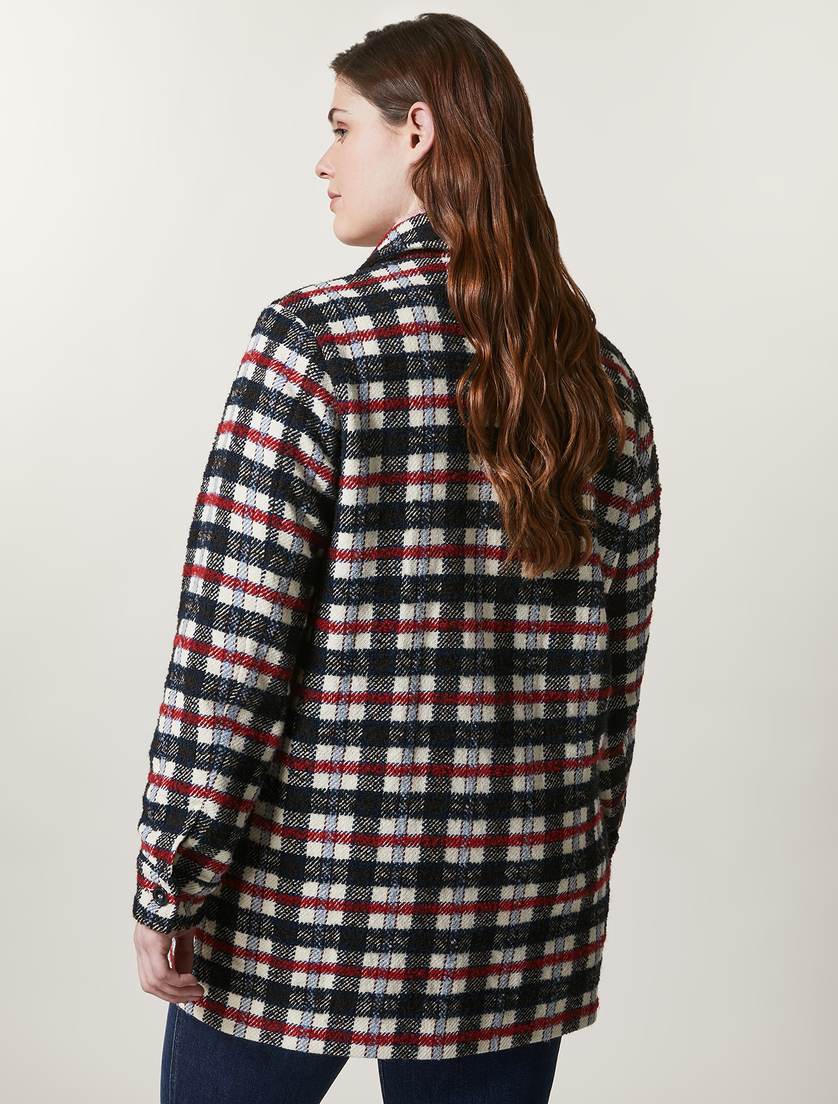 Jacke mit Karomuster - Weiß - Marina Rinaldi - 3