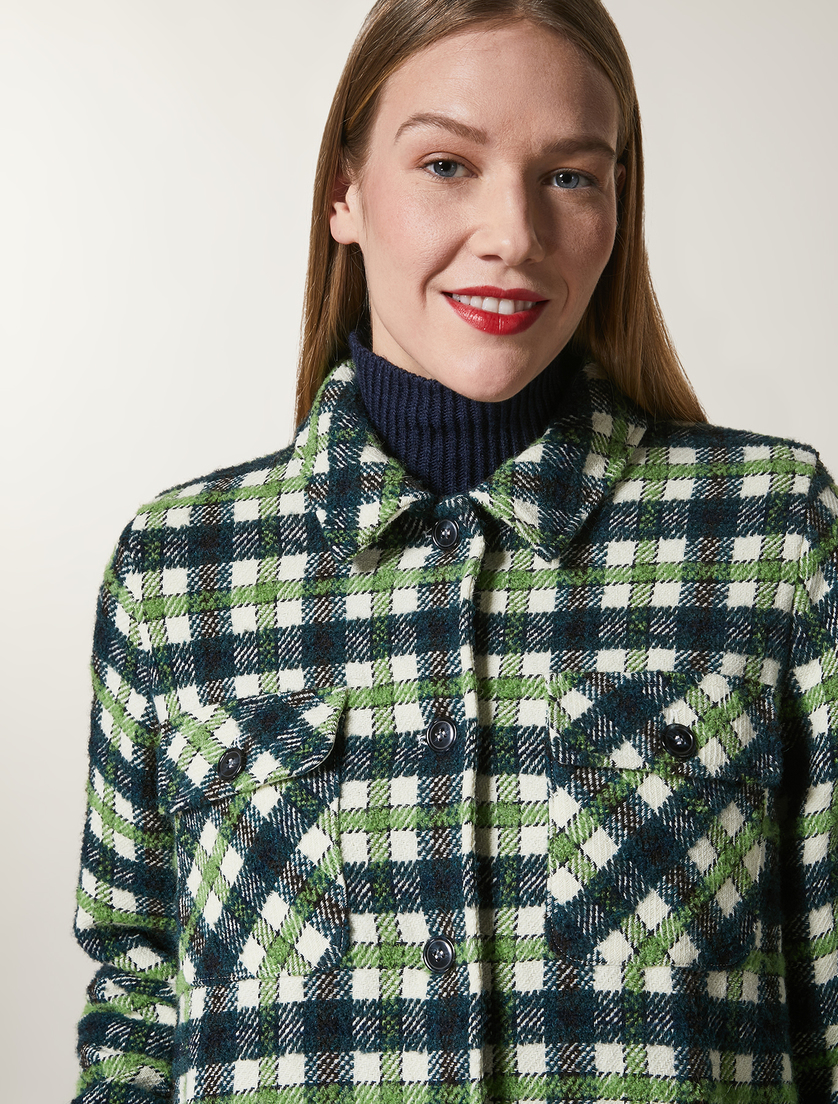 Jacke mit Karomuster - Weiß - Marina Rinaldi - 2