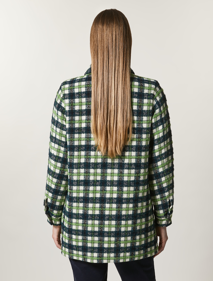 Jacke mit Karomuster - Weiß - Marina Rinaldi - 3