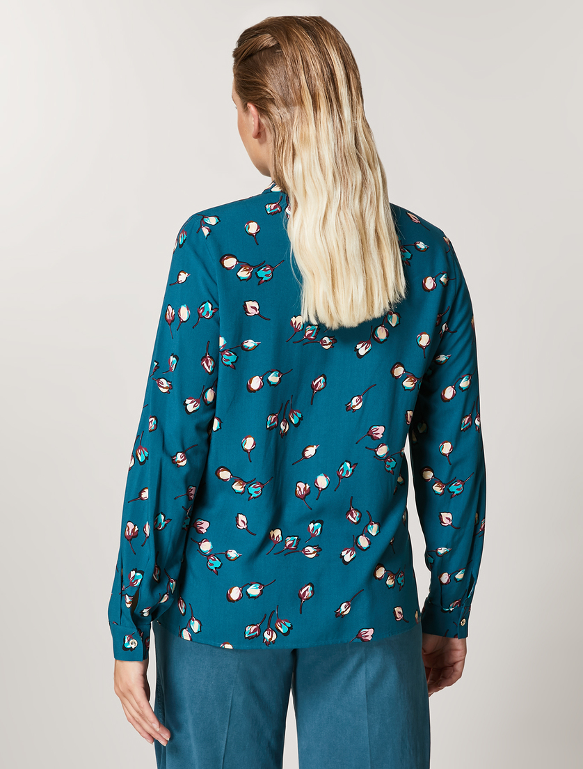 Viscose shirt - Dark green - Marina Rinaldi - 3