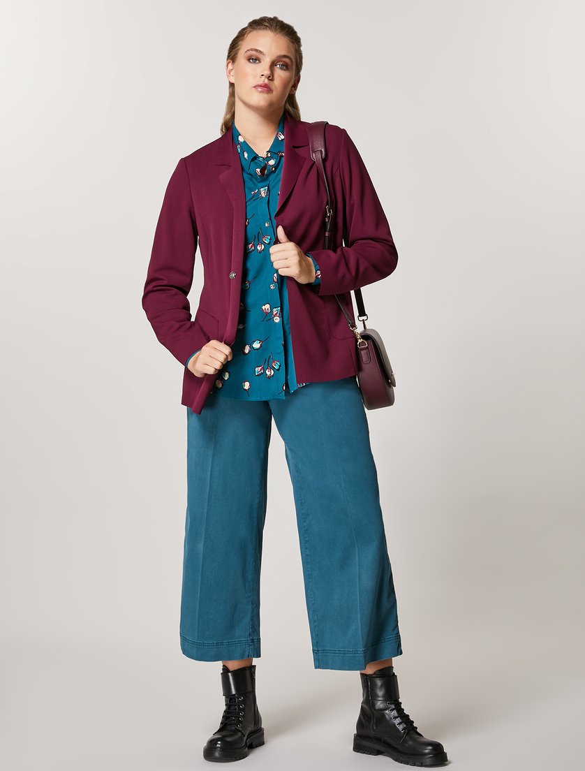 Viscose shirt - Dark green - Marina Rinaldi - 4
