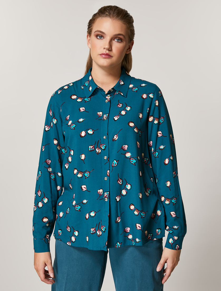 Viscose shirt - Dark green - Marina Rinaldi