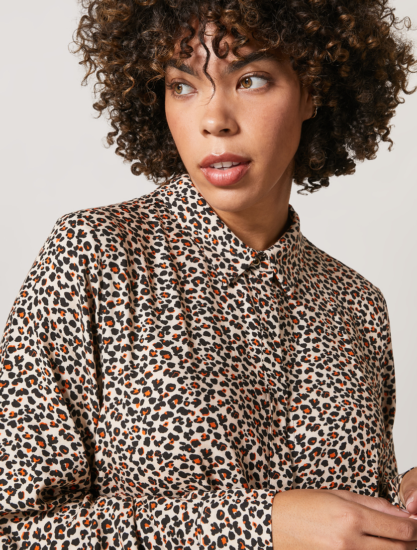 Viscose shirt - Brown - Marina Rinaldi - 2