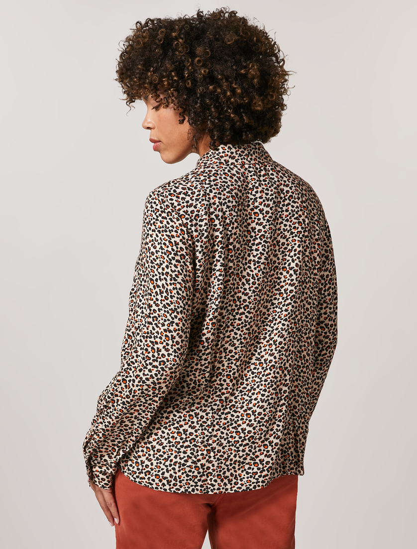 Viscose shirt - Brown - Marina Rinaldi - 3