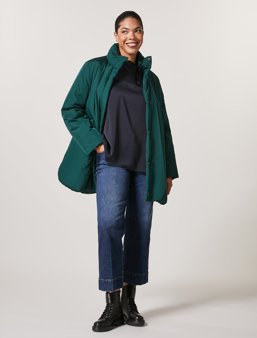 Bluse aus fließendem Stoff - Dunkelblau - Marina Rinaldi - 4