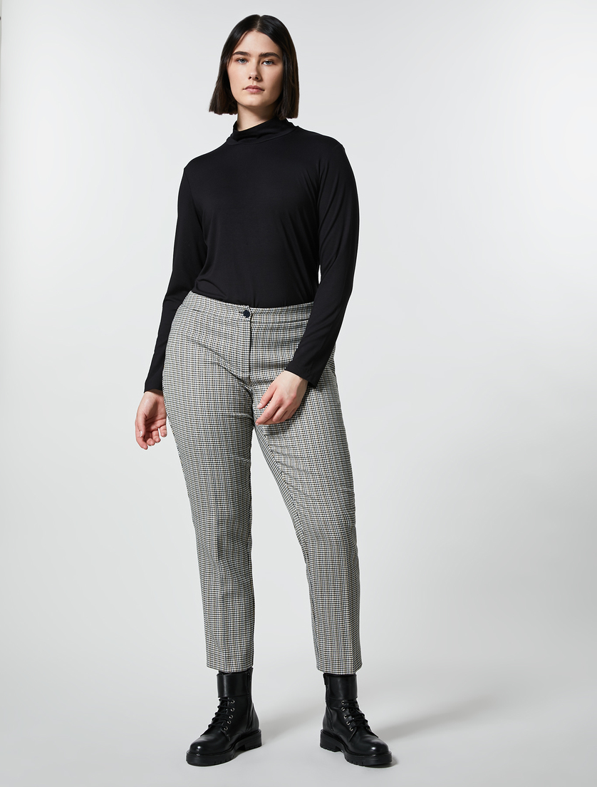 Stretch trousers - Dark green - Marina Rinaldi