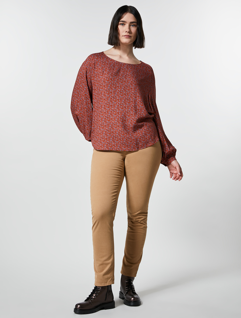 Shaping-Fit-Hose aus Gabardine - Braun - Marina Rinaldi