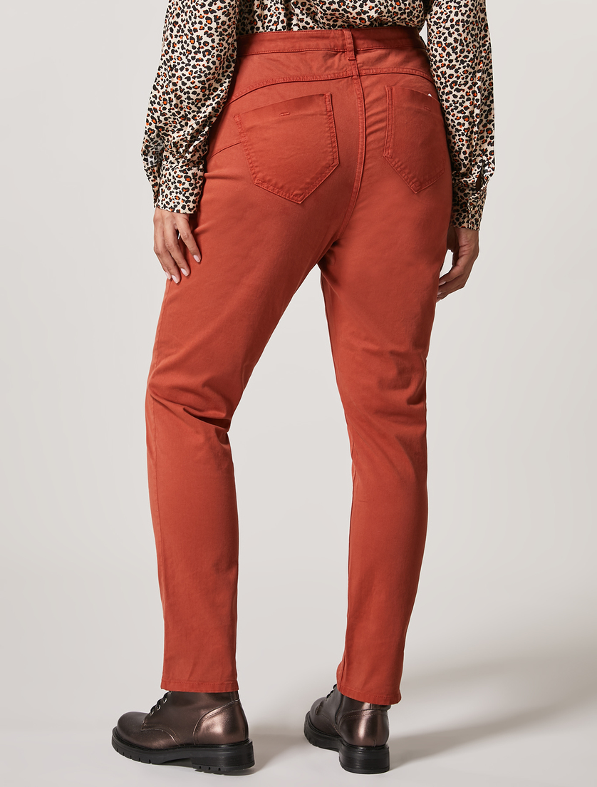 Shaping-Fit-Hose aus Gabardine - Rostfarbe - Marina Rinaldi - 4