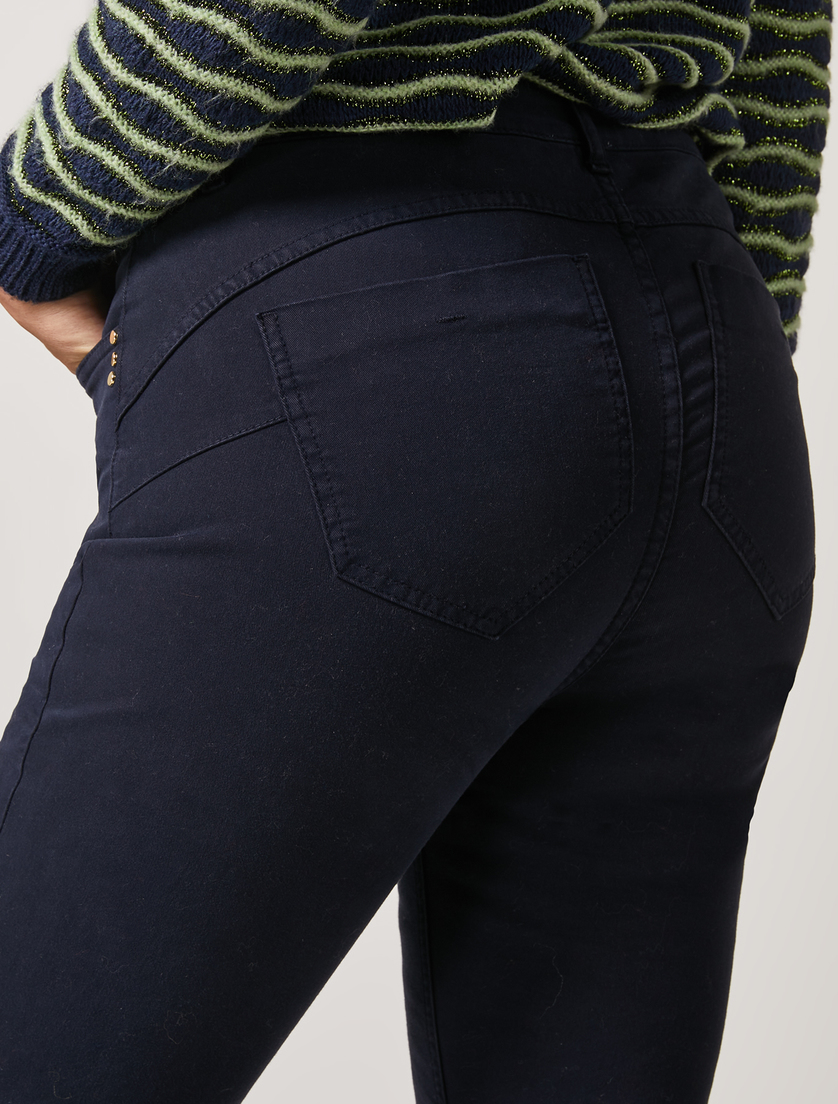 Shaping-Fit-Hose aus Gabardine - Dunkelblau - Marina Rinaldi - 3